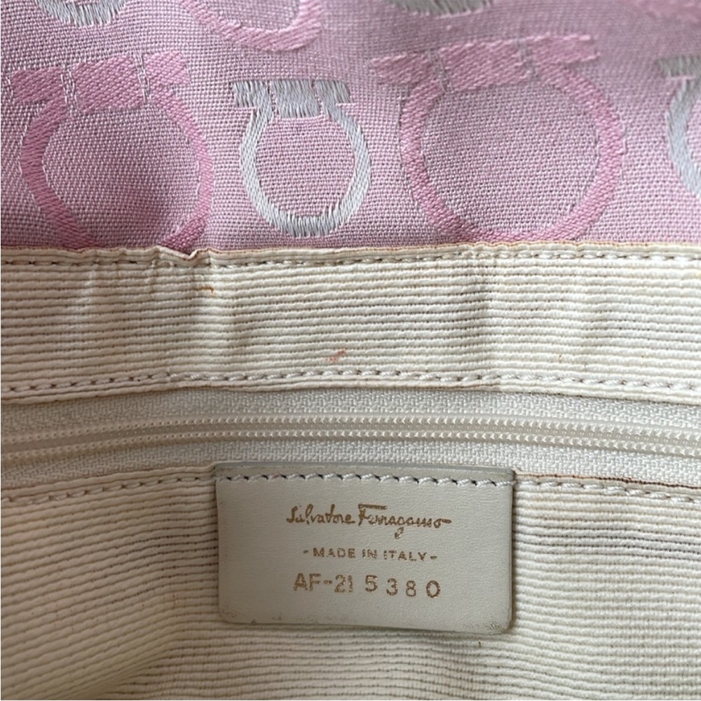 Ferragamo Vintage Canvas Gancini Bag - Picture 12 of 15